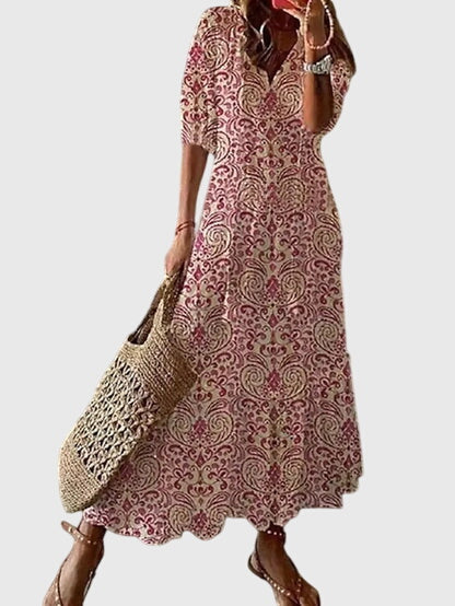 Lori | Women's V-Neck Maxi Dress