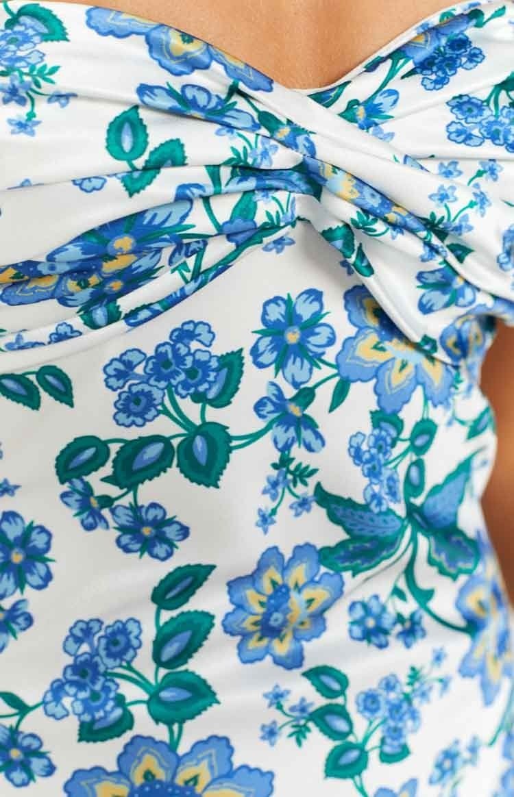 Paulina® | Printed Maxi Tube Dress With Knot Detail