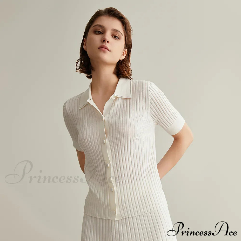 Luxury Cozy Merino Wool Stylish Elegant Soft Warm Polo Sweater