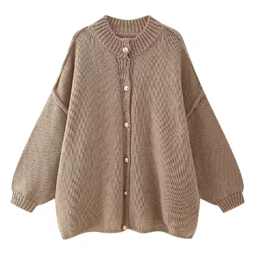 Irina | Casual cardigan with metal buttons for women