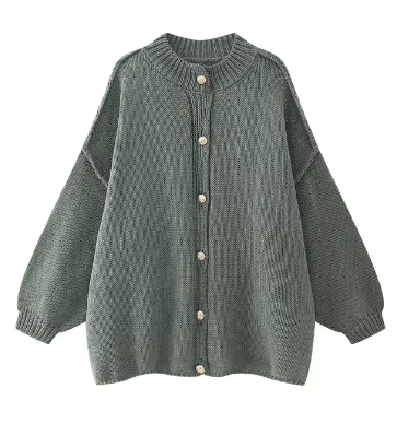 Irina | Casual cardigan with metal buttons for women