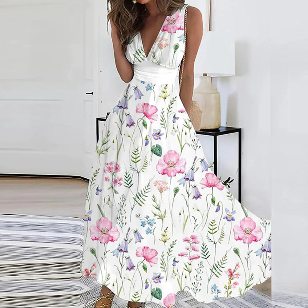 Viviana® | Floral Dress Sleeveless