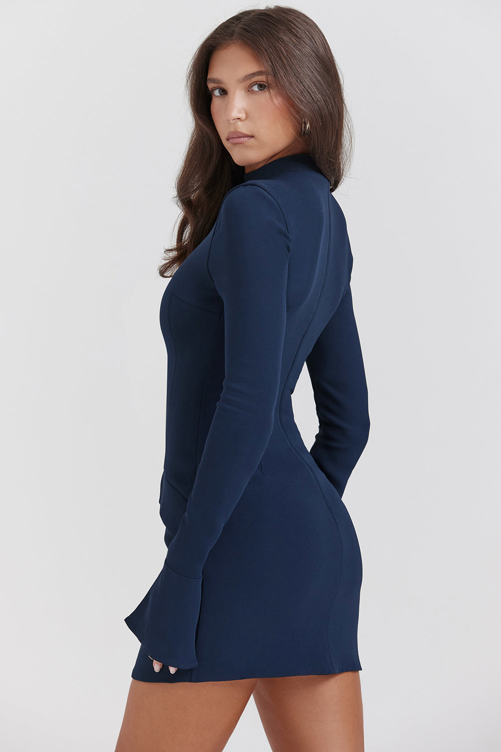 Yolanda® | Navy blue mini dress for women