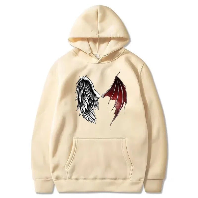Isabel | Unisex Wings print hoodie
