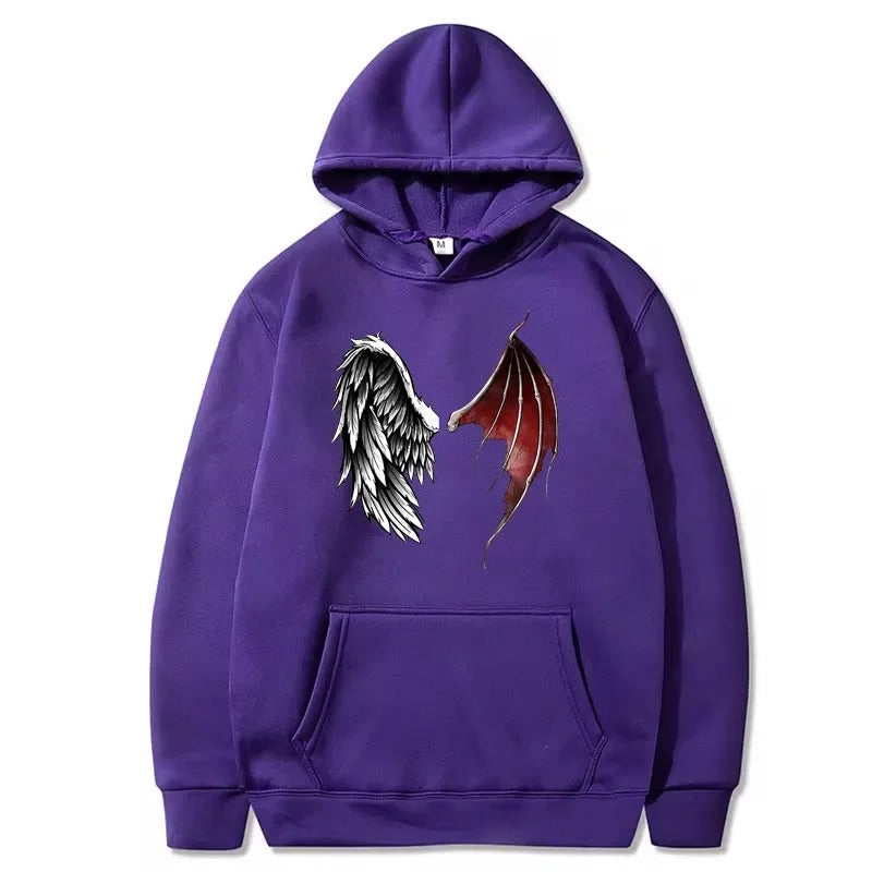 Isabel | Unisex Wings print hoodie