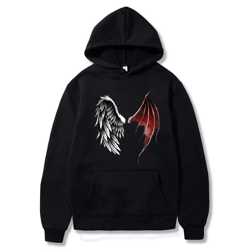 Isabel | Unisex Wings print hoodie