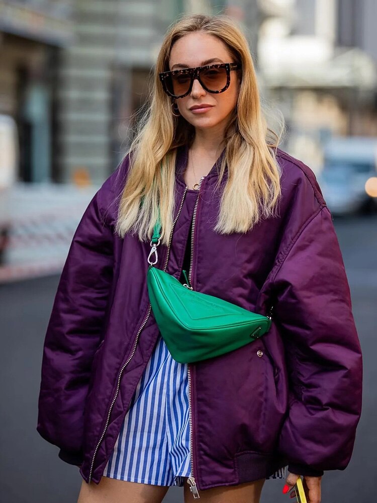 Barbara | Oversized bomber jacket for women