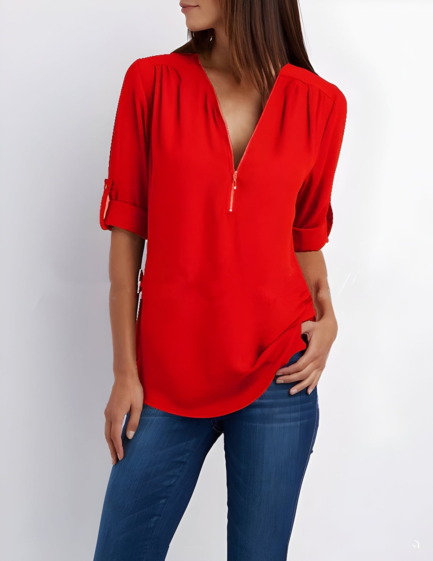 Maisie | Women's Zip Front Blouse