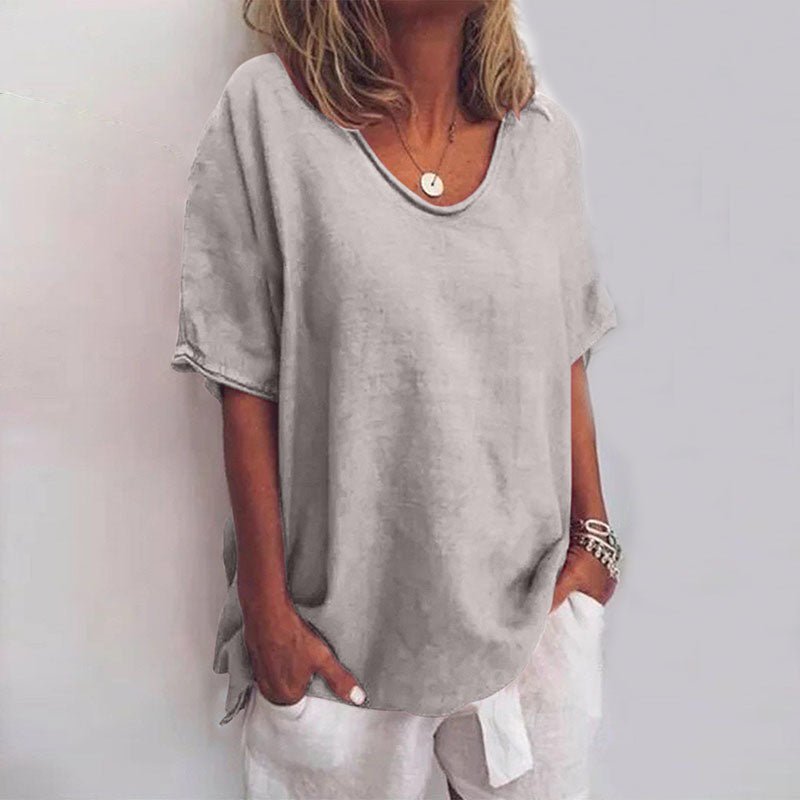 Marcia | Women's Oversized V-Neck Blouse