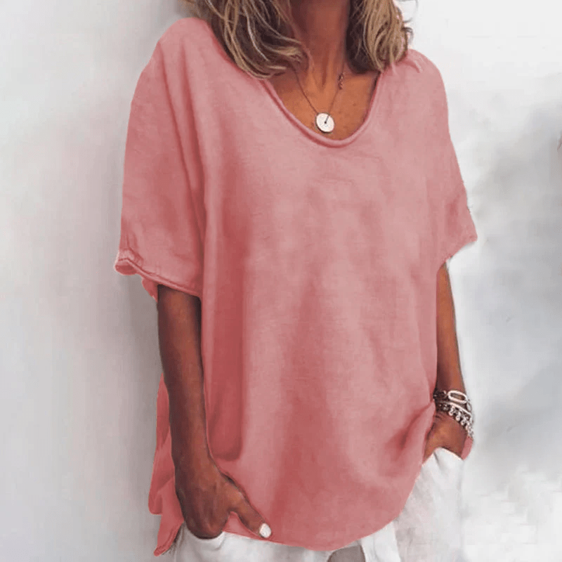 Marcia | Women's Oversized V-Neck Blouse