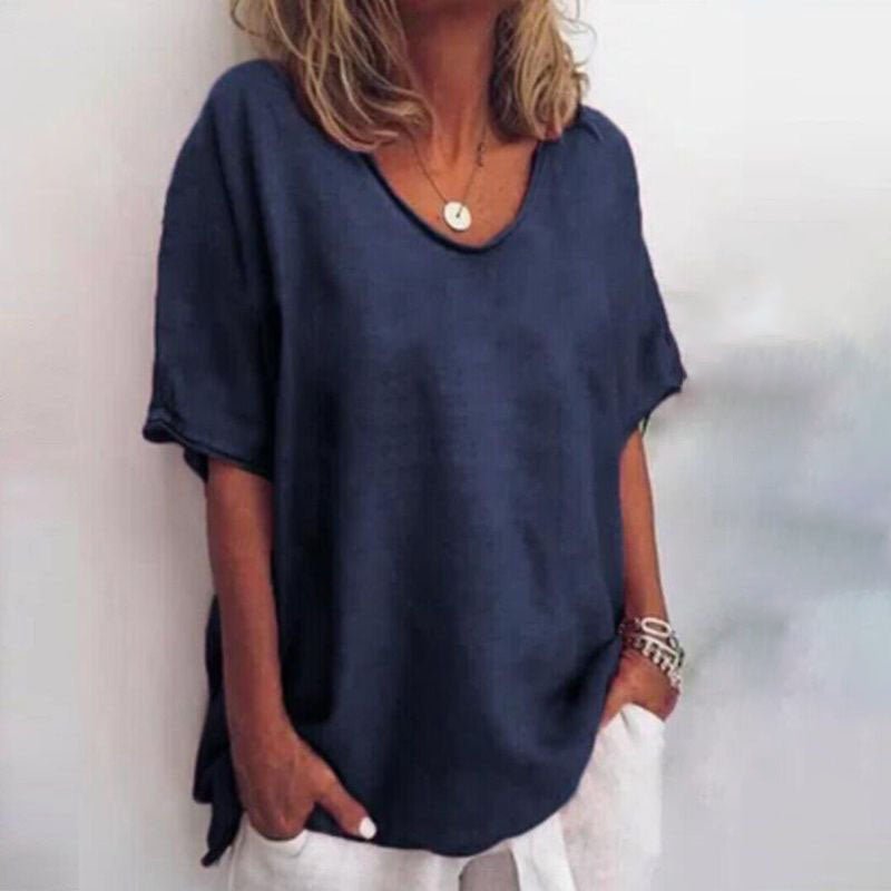 Marcia | Women's Oversized V-Neck Blouse