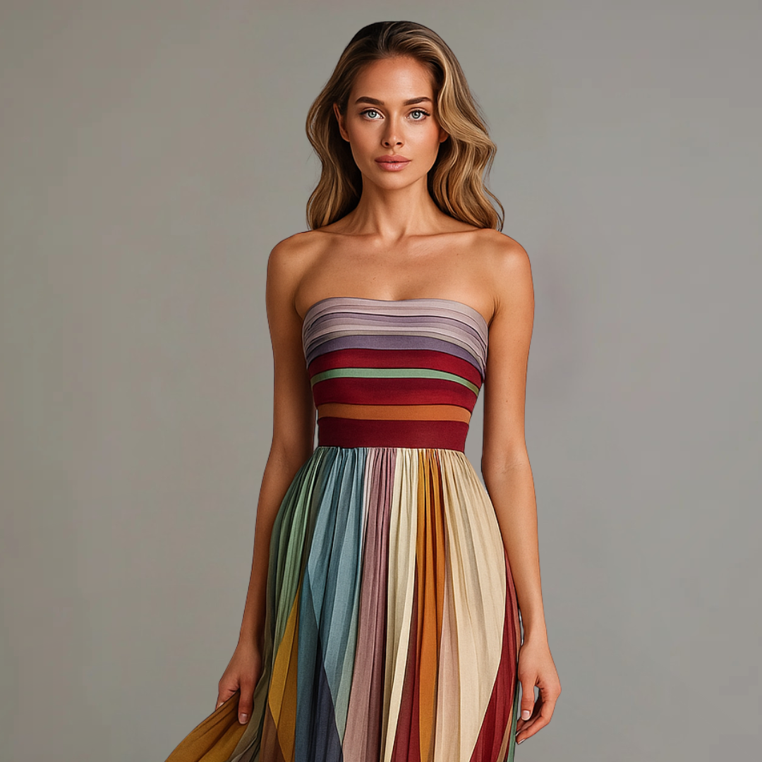 Mariah | Women's Strapless A-Line Maxi Dress
