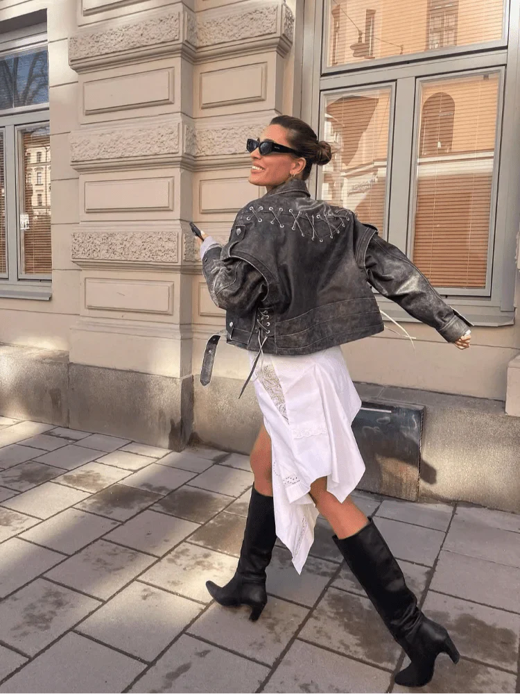 Miriam® | Stylish leather jacket