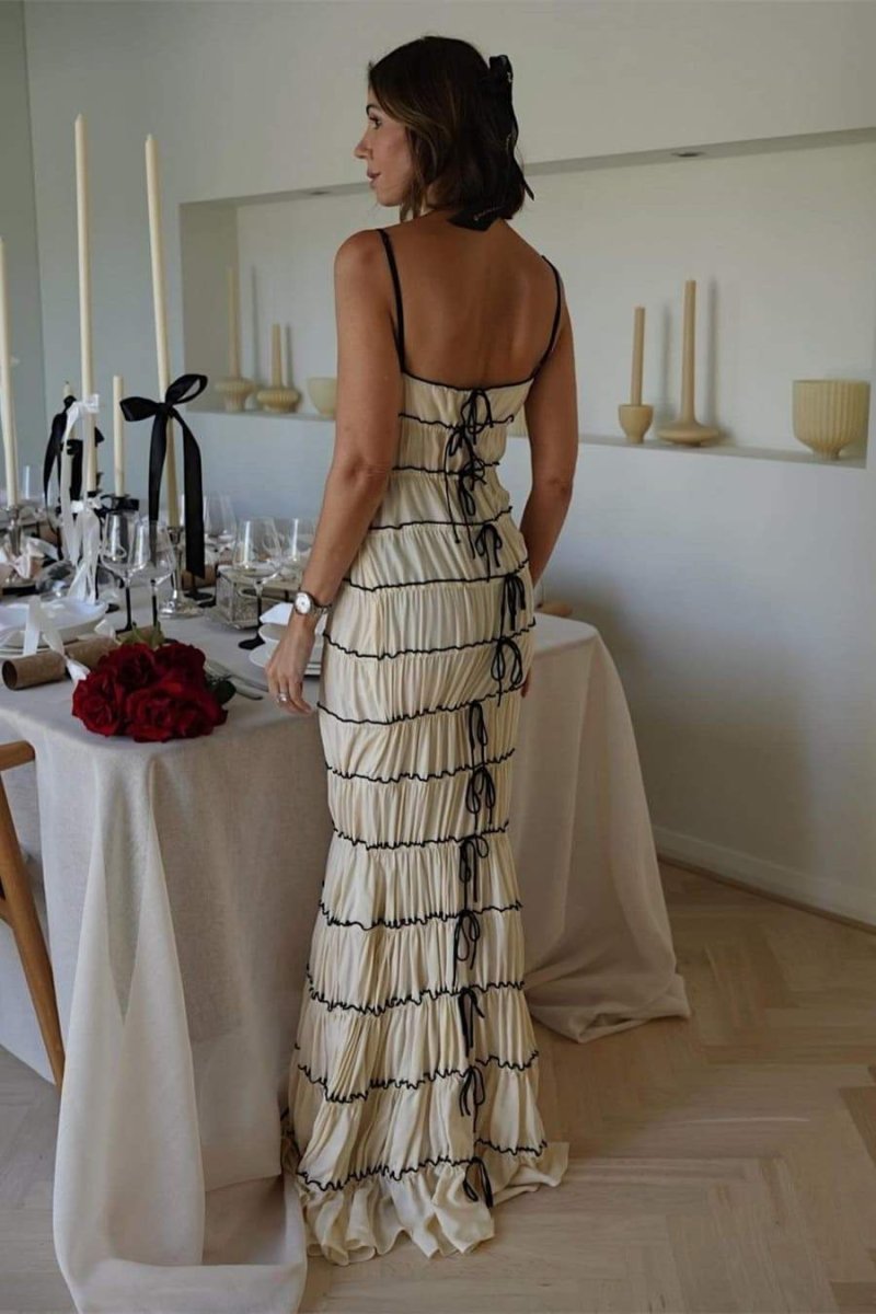 Cecilia® | Maxi Dress With Ruffle Tunnel