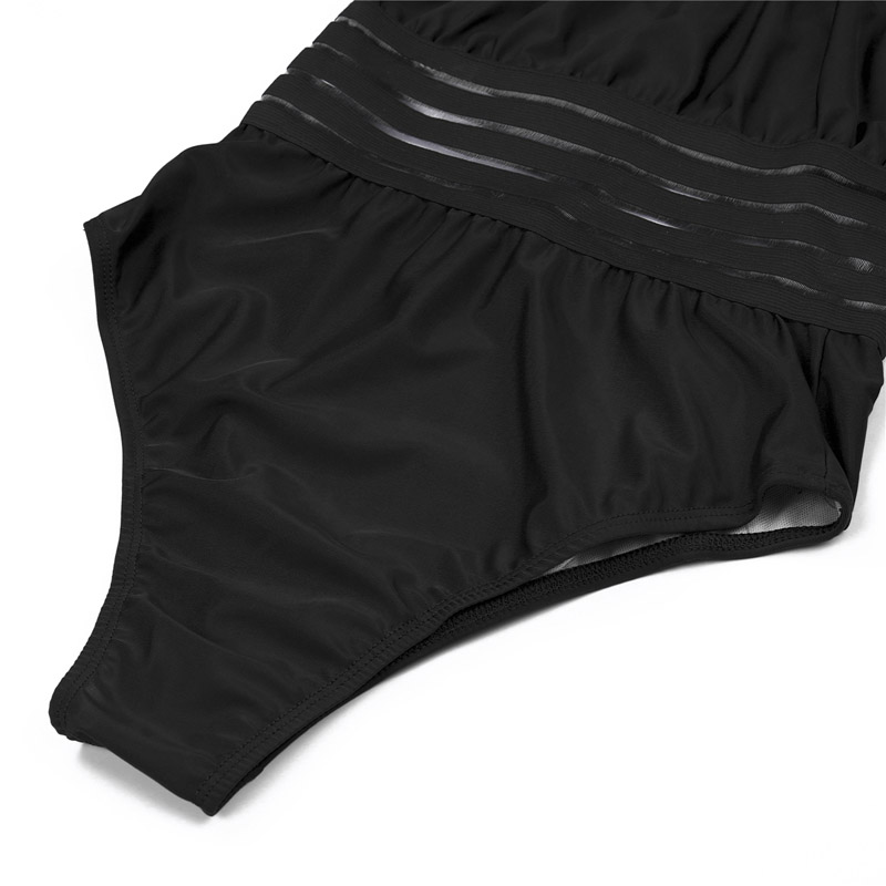 Hagar® | Stylish Striped Mesh Chic Simwsuit