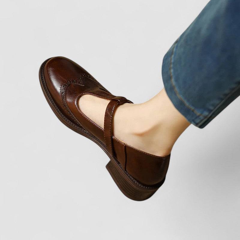 Noelle | Orthopedic T-Strap Shoes