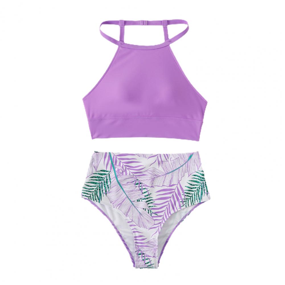 Evelyn® | Floral Print High Waisted Swimsuit