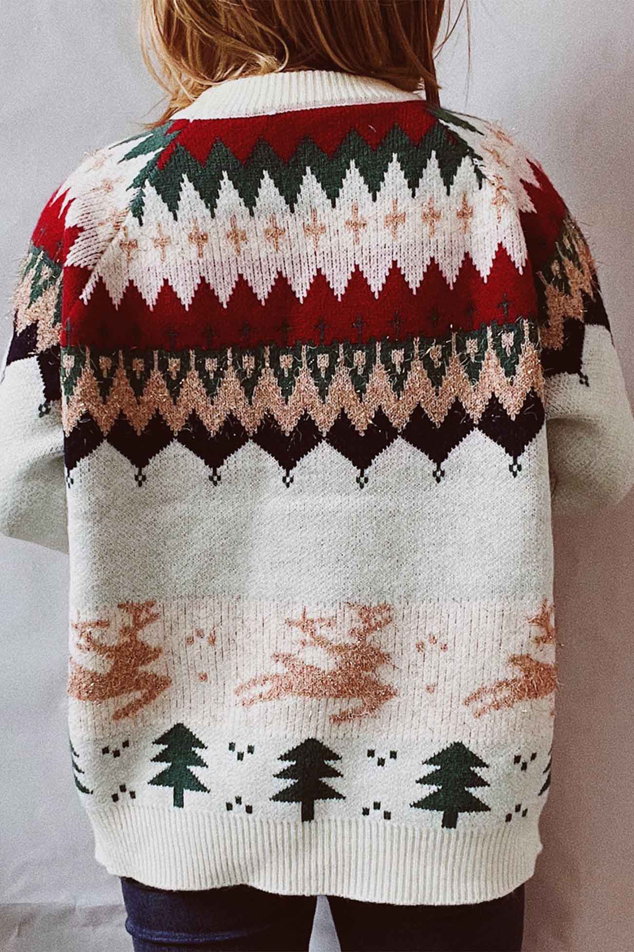 Tamara | Long-sleeved sweater with low shoulders and a round neckline