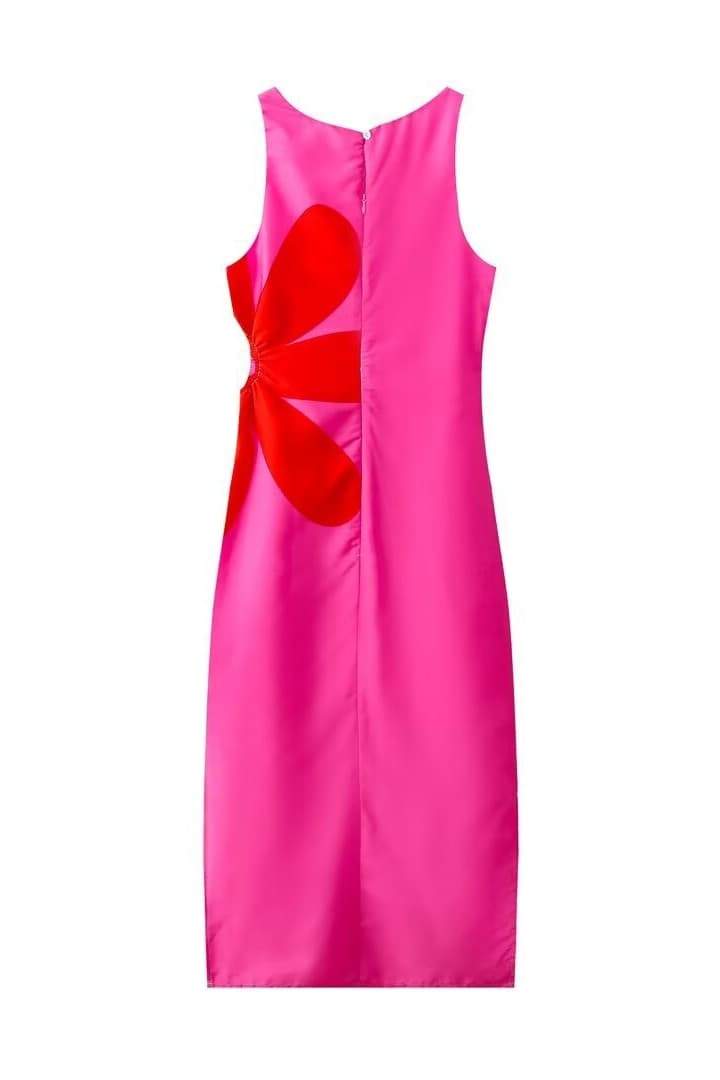 Vania® | Floral Cut-Out Midi Dress