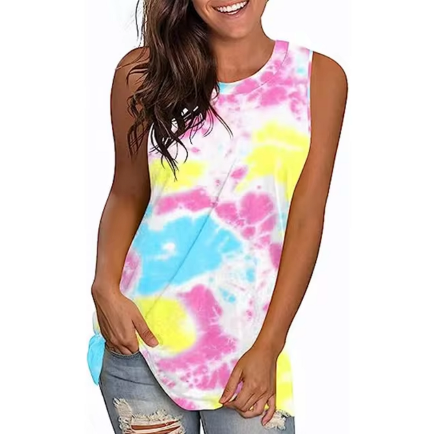 Elodia® | Printed Sleeveless T-Shirt
