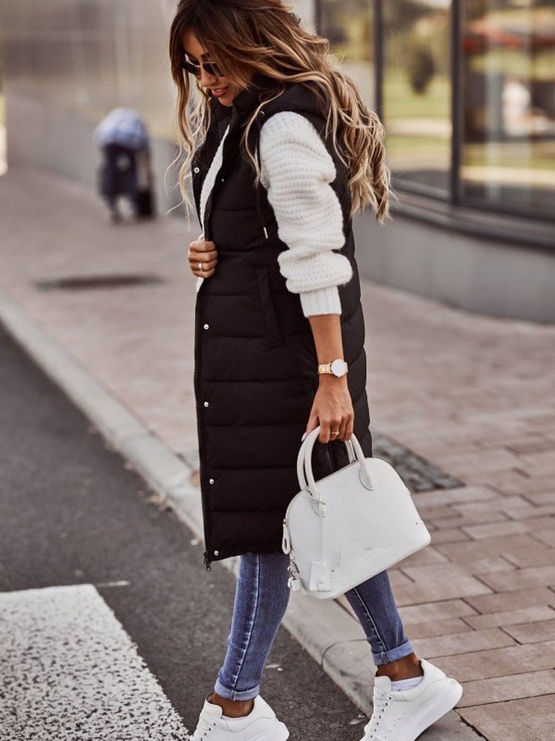Rosalía | Padded knee-length vest