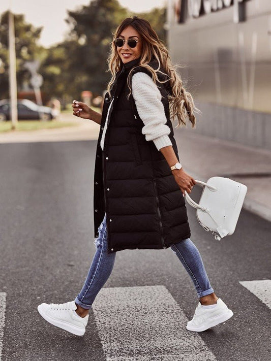 Rosalía | Padded knee-length vest