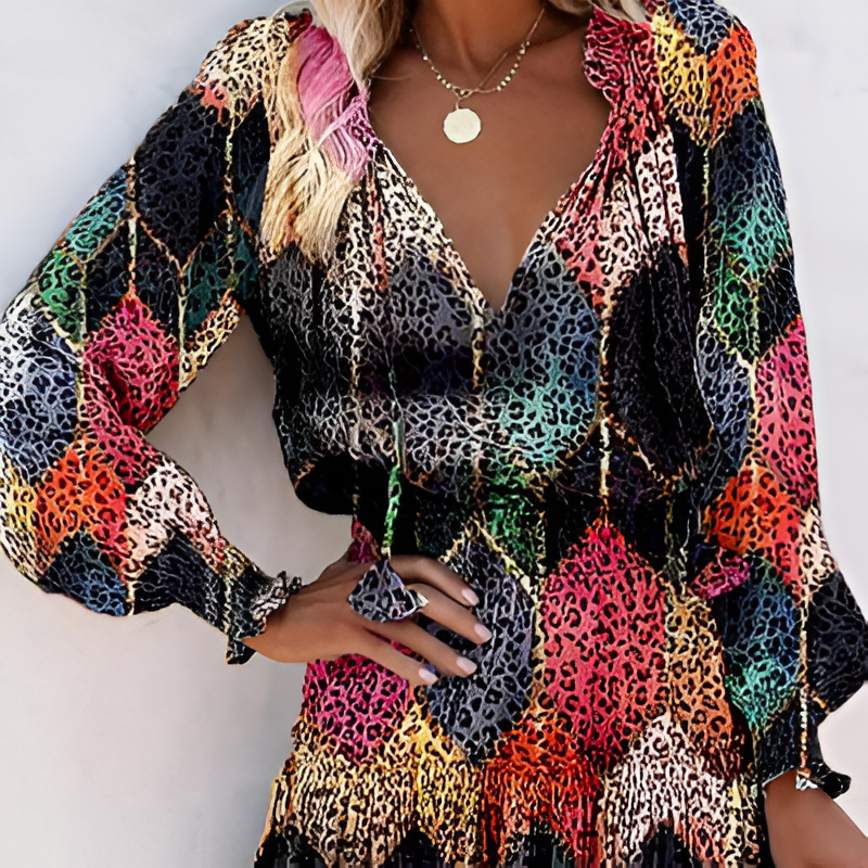 Nora® | Mini Dress Floral Chiffon
