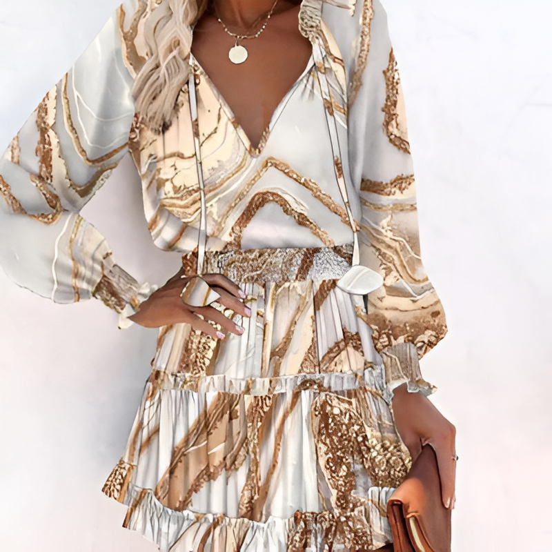 Nora® | Mini Dress Floral Chiffon