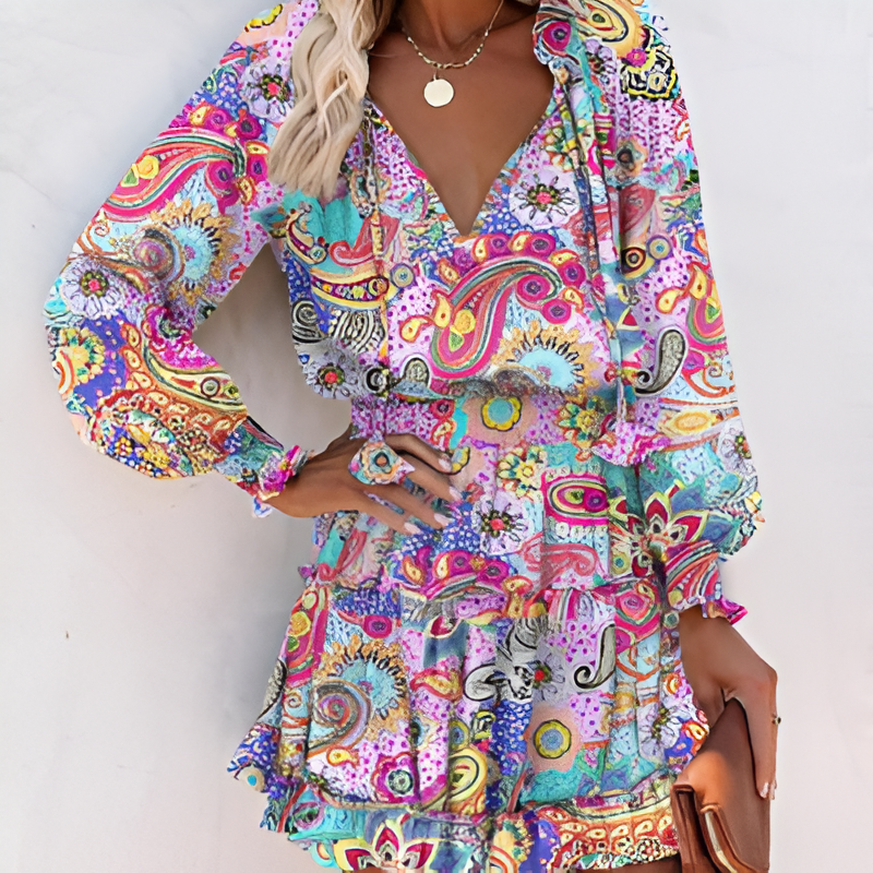 Nora® | Mini Dress Floral Chiffon