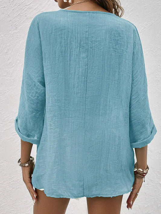 Brunskill® | Linen Shirt With V-Neck
