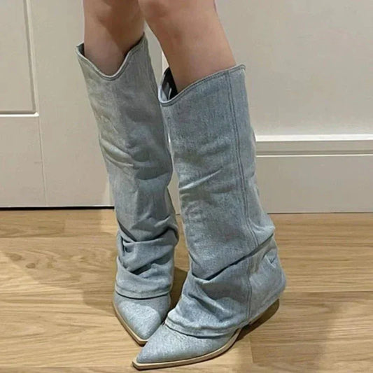 Paula | Knee high cowboy boots