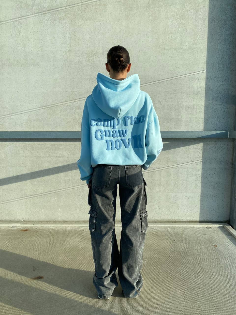 Stella® | BABY BLUE GHOST HOODIE IN PREMIUM QUALITY
