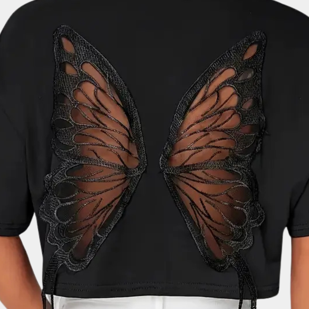 Rocio® | T-shirt court with imprimé papillon