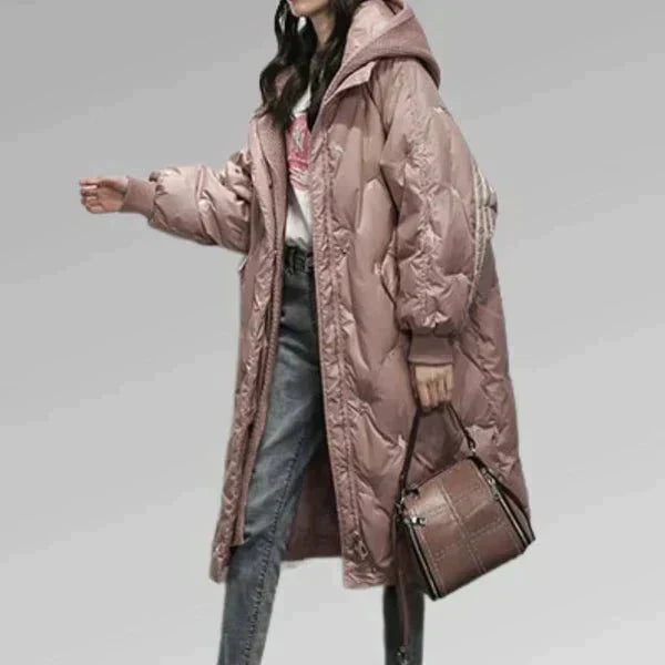 Flor® | Elegant long padded jacket