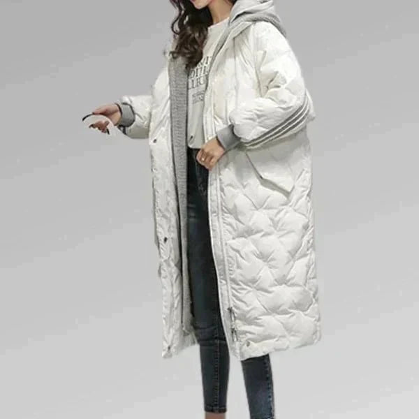 Flor® | Elegant long padded jacket