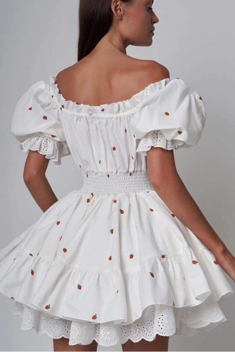 Judith® | Printed Mini Dress With Puff Sleeves