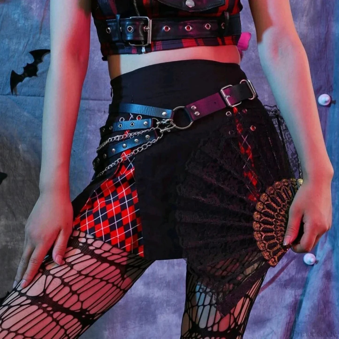 Rebellious Dark Fringe Belt