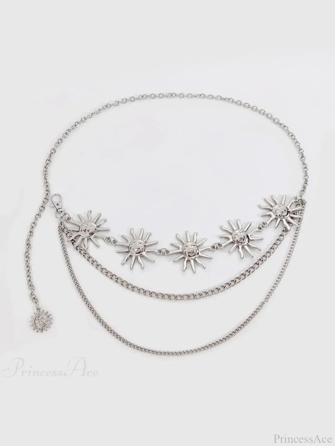 Rebellious Dark Urban Layered Waist Chain Belt