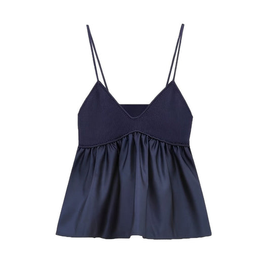 Marlee® | Knitted V-Neck Sling Blouse