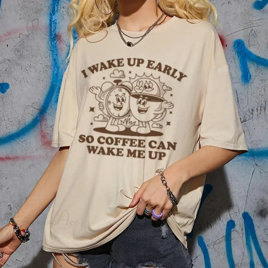 Retro Cartoon Coffee T-shirt