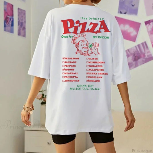 Retro Funny Pizza T-shirt