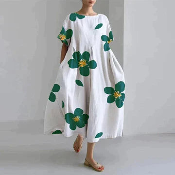Regan® | Elegant Long Summer Dress With Floral Print For Women