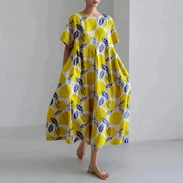 Regan® | Elegant Long Summer Dress With Floral Print For Women