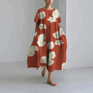 Regan® | Elegant Long Summer Dress With Floral Print For Women