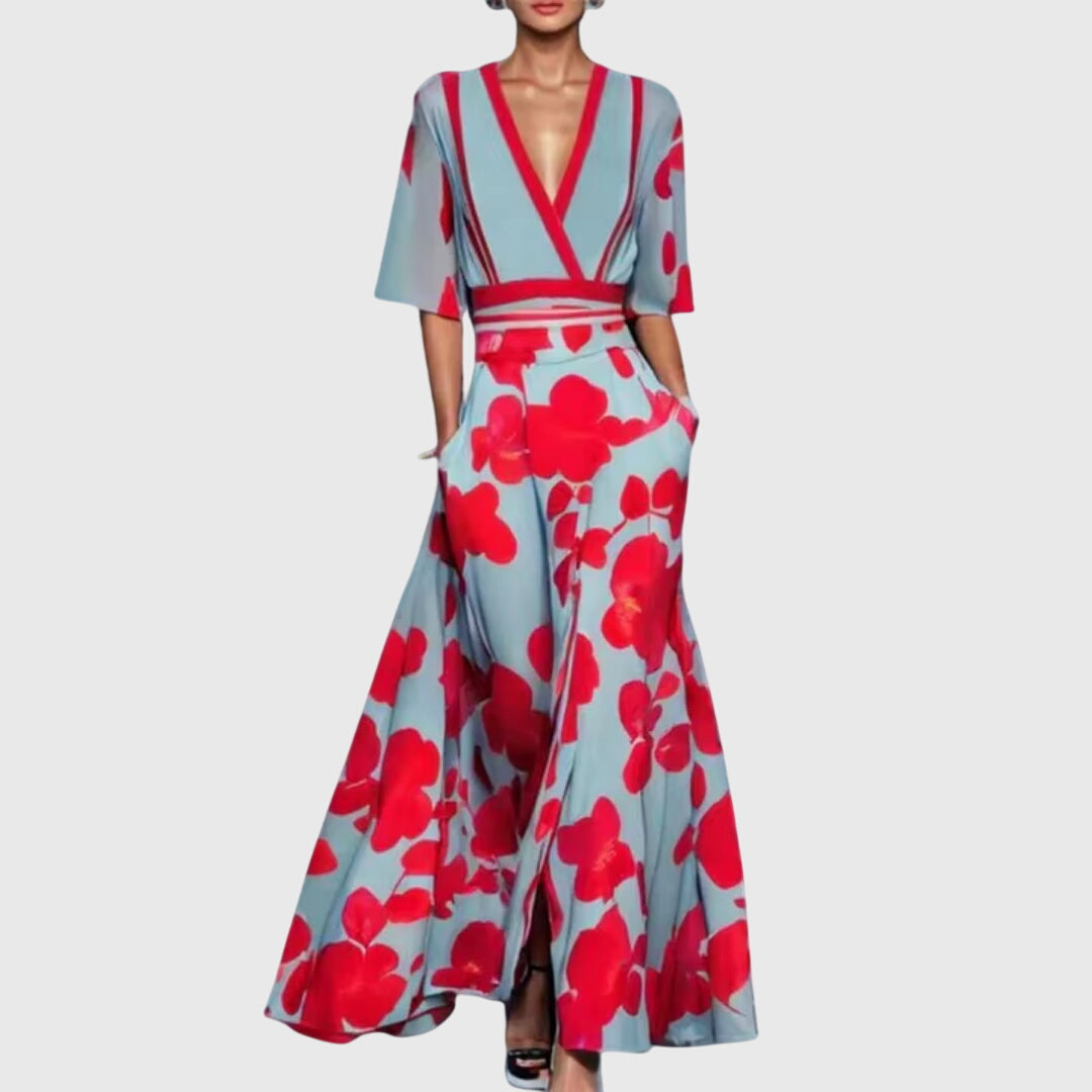 Robin | Women's Floral Wrap Maxi Dress