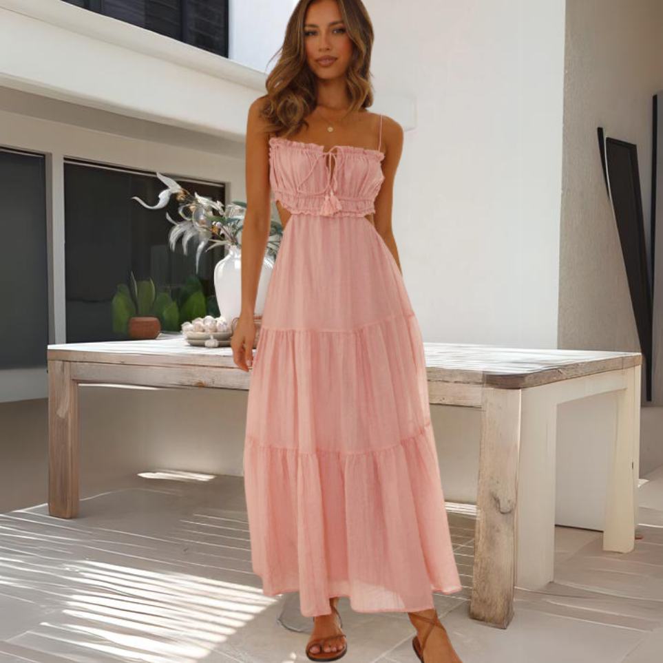 Sophie® | Elegant Summer Midi Dress With Thin Straps