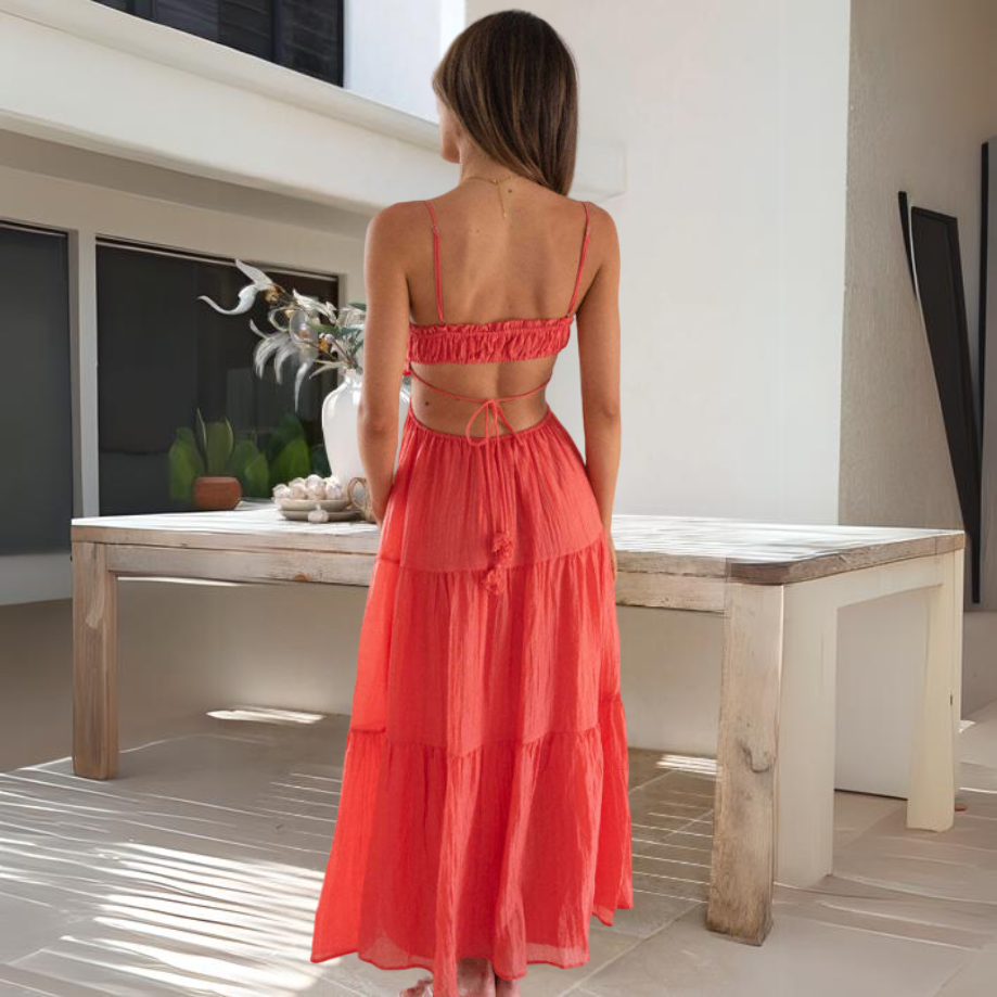 Sophie® | Elegant Summer Midi Dress With Thin Straps