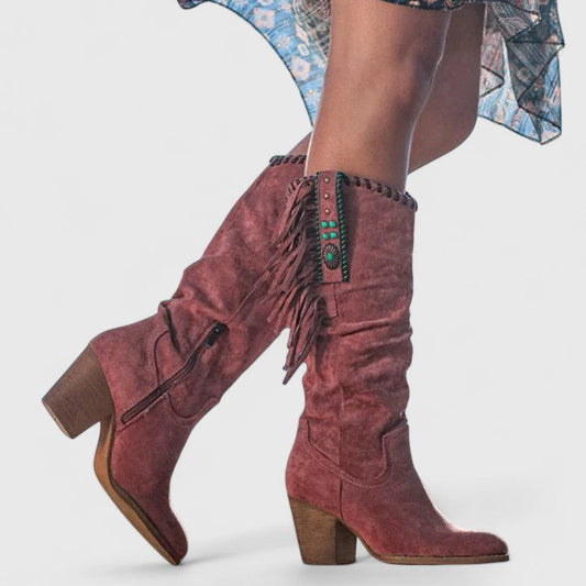 Kayla | Orthopedic Fringe Boots
