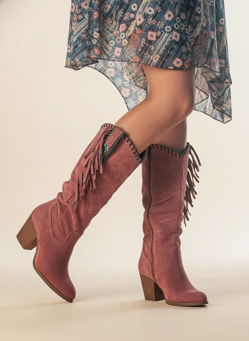 Kayla | Orthopedic Fringe Boots