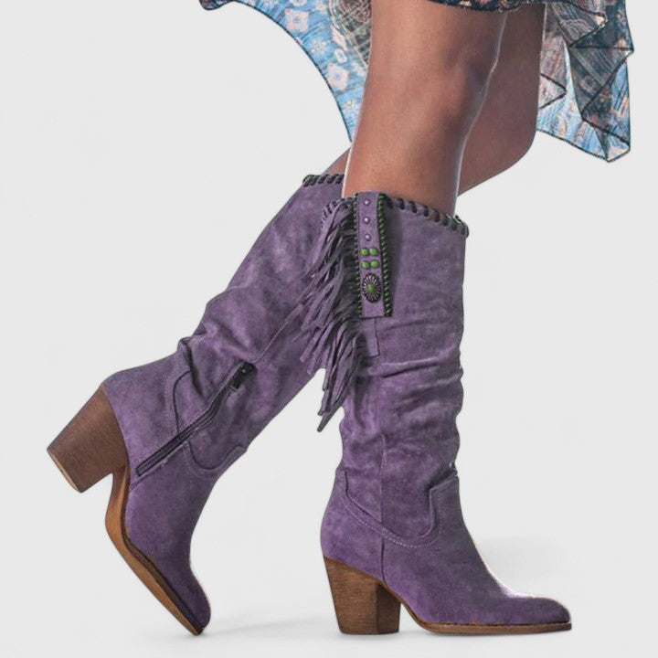 Kayla | Orthopedic Fringe Boots